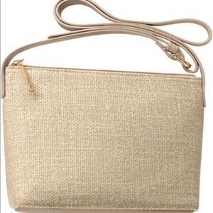 Lancome New Cream Tan Crossbody Bag